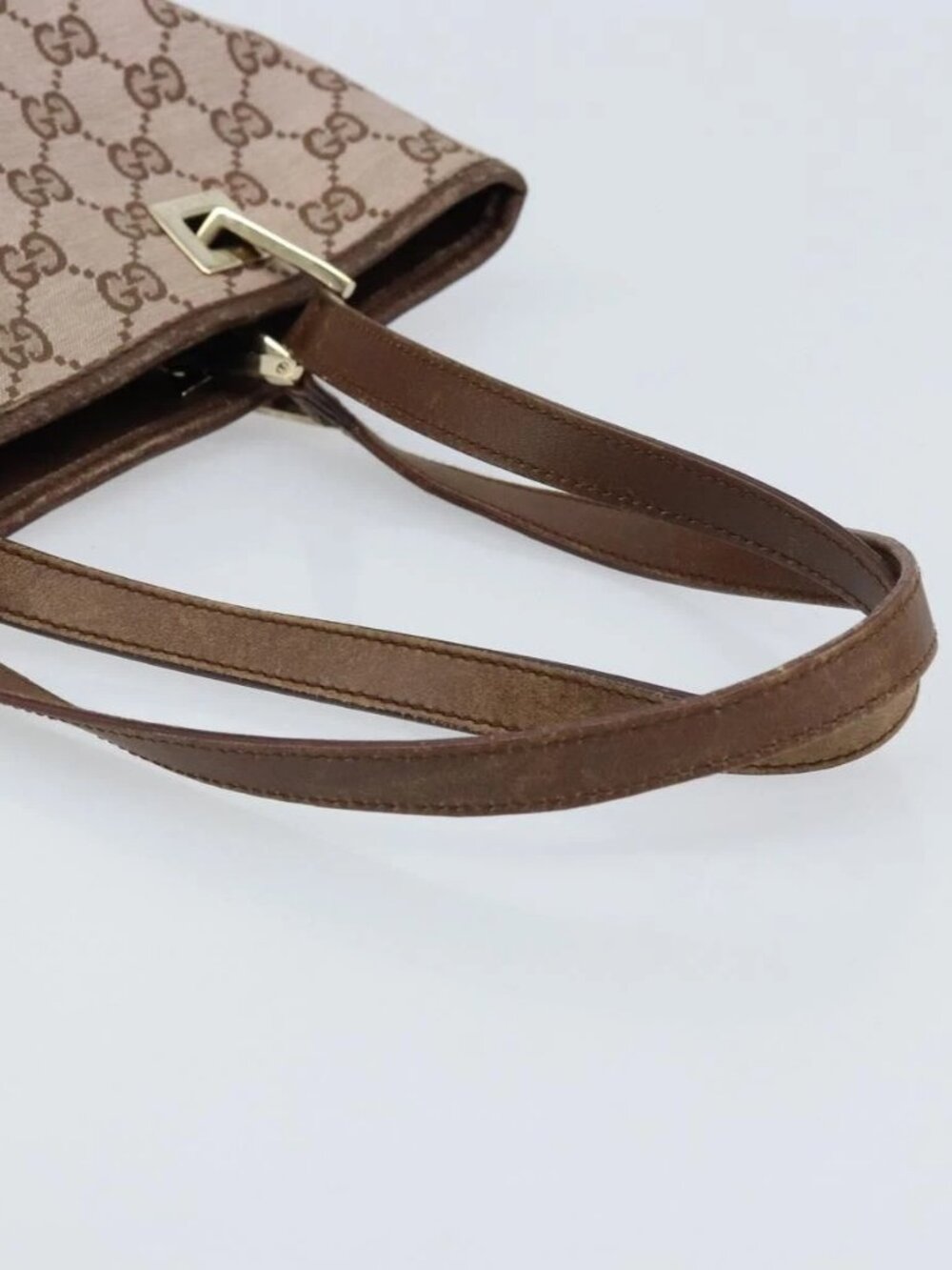 GUCCI GG Canvas Tote Bag Pink Gold - Picture 8 of 16